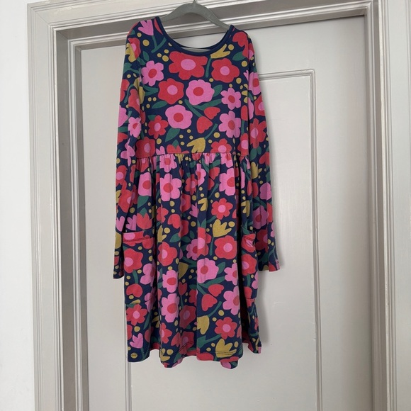 Hanna Andersson Other - Hanna Andersson Pink and Orange 100% Cotton Long Sleeve Sundress